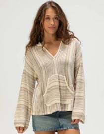 BILLABONG Baja Beach Womens Hooded Sweater - TAUPE at Tillys